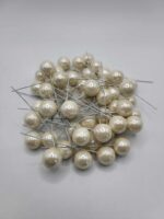 Dekorácia – Biele mini guličky 04 – Obrázok 2