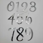 Plastové čísla sada 0 – 9 /strieborná/02