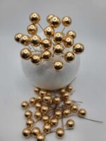 Dekorácia – Zlaté mini guličky 05