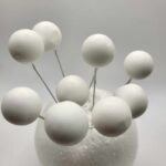 Dekorácia – Biele guličky 06 /matné/