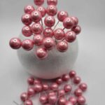 Dekorácia – Ružové mini guličky 02