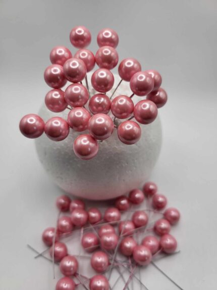 Dekorácia – Ružové mini guličky 02