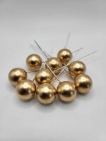 Dekorácia na tortu - Zlaté guličky 06 – Obrázok 2