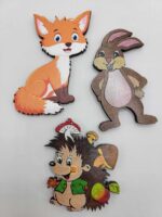 dekorácia na tortu - SADA - Zvieratká les 01 – Obrázok 2