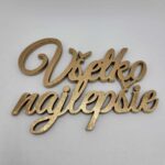 Nápis - Všetko najlepšie /10/zlatá/