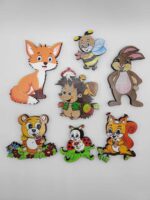 dekorácia na tortu - SADA - Zvieratká les 01