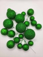 Dekorácia – Zelené guličky 01 – Obrázok 2