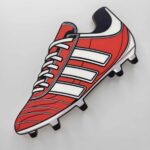 dekorácia na tortu/magnetka Kopačka /červená/