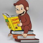 Dekorácia na tortu/magnetka Zvedavý George 02