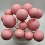 Dekorácia – Ružové guličky 04