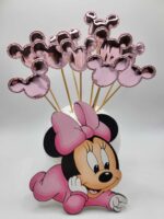 SADA – svetlo-ružové hlavy Minnie – /papierové vankúšiky/ – Obrázok 2