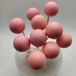 Dekorácia – Ružové guličky 06