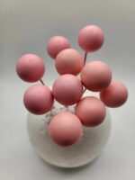 Dekorácia – Ružové guličky 06