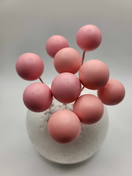 Dekorácia – Ružové guličky 06