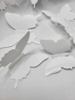 Dekorácia na tortu – motýle biele 3D/46 – Obrázok 2