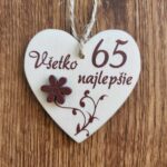 Visačka – Všetko najlepšie 65 /01/