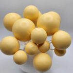 Dekorácia - Žlté guličky 02 /matné/