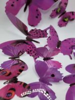 Dekorácia – motýle fialové 3D/50 – Obrázok 2