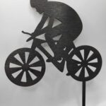 zápich na tortu Cyklista - bicykel 02 /čierna/