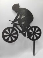 zápich na tortu Cyklista - bicykel 02 /čierna/