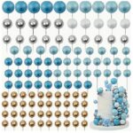 Zápich na tortu – Guličky /sivomodré/ SADA 99