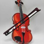 Dekorácia na tortu/magnetka  Husle