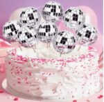 Zápich na tortu - guličky Disko+ pl. zápich HB/strieborné/sada 75 – Obrázok 3