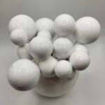 Dekorácia na tortu - Biele guličky 09/lesklé/