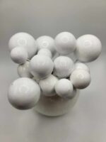 Dekorácia na tortu - Biele guličky 09/lesklé/