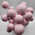 Dekorácia – Ružové guličky 09