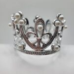 Dekorácia - Princeznovská korunka /strieborná/mini/