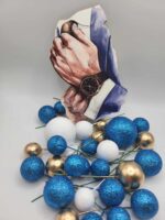 Dekorácia – Guličky/modré trblietave/ SADA 43 – Obrázok 2