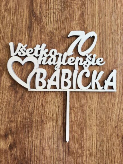 Všetko najlepšie babička 70