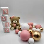 Dekorácia – Guličky+macko+kocky SADA 37 /matná/