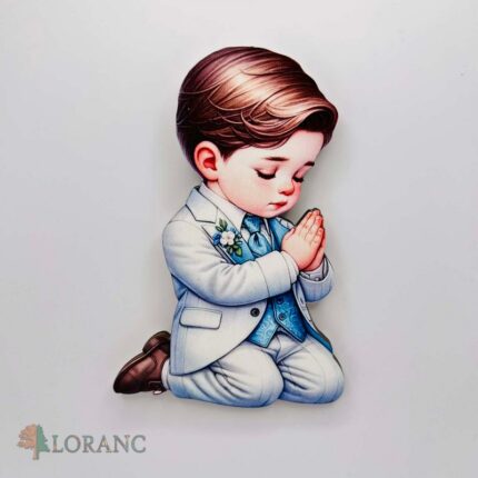 Dekorácia na tortu/magnetka prijímanie - modliaci sa chlapček