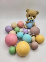 Dekorácia – Guličky + macko SADA 56