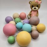 Dekorácia – Guličky+ macko SADA 55