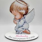 Personalizovaný stojanček – 1. sväté prijímanie ,krst – anjelik 01