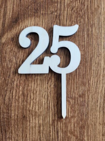 Zápich na tortu číslo 25 /old/