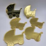 Dekorácia - Kočík - Baby /6 ks/