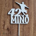 zápich na tortu futbalista + meno a číslo – Obrázok 3