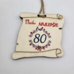 Visačka - Pergamen - Všetko najlepšie 80