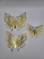 Dekorácia na tortu – motýle zlaté 3D/59 – Obrázok 2