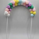 dekorácia na tortu - 3D mäkké balóniky /farebné/