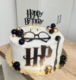dekorácia na tortu/nápis - HARRY POTTER /zlatý – Obrázok 8