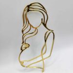 Dekorácia na tortu - Obrys/Silueta - Tehotná žena