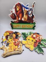 pap. zápich na tortu - Happy Birthday – Leví kráľ 02 – Obrázok 4
