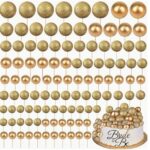 Dekorácia – Guličky/zlaté + zl.trblietavé/ SADA 97