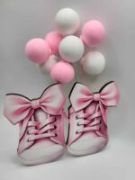 Dekorácia na tortu/magnetka Topánočky - Tenisky ružové – Obrázok 2