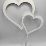 Zápich – 2x srdce/srdiečko 03 /biela/